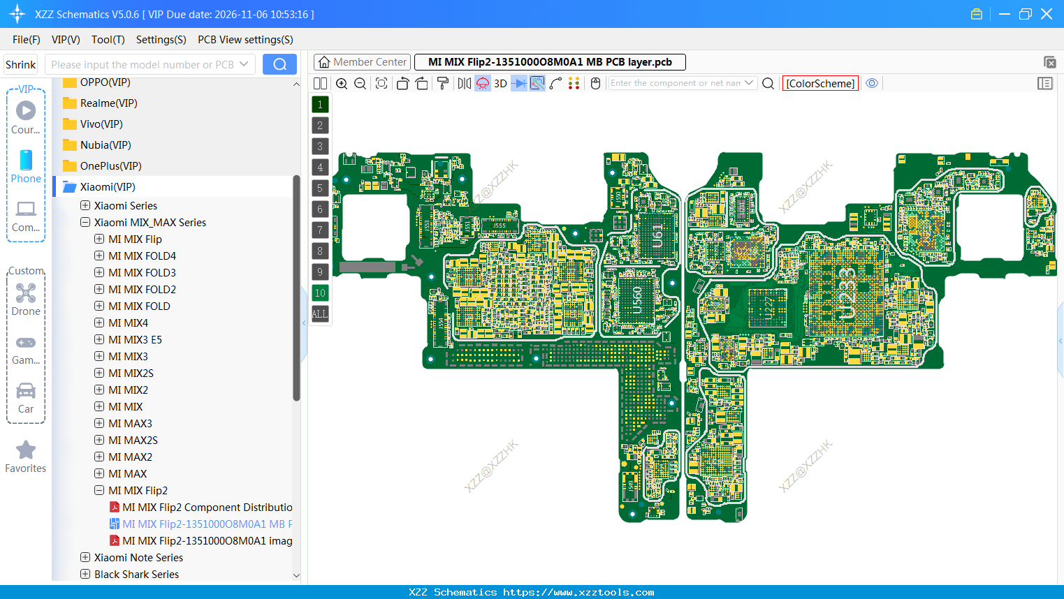 MI MIX Flip2-1351000O8M0A1 MB PCB Layer